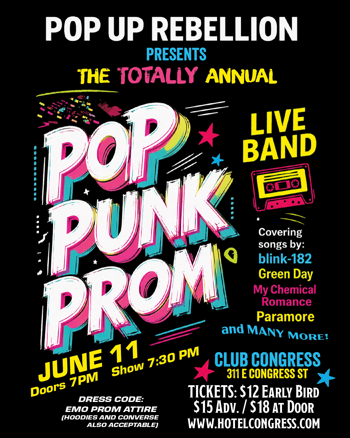 Pop Punk Prom 2026 flyer